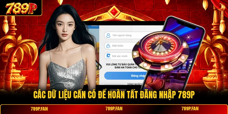 Các dữ liệu cần có để hoàn tất đăng nhập 789P Các dữ liệu cần có để hoàn tất đăng nhập 789P