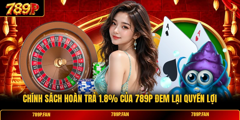 Chính sách hoàn trả 1.8% của 789P đem lại quyền lợi Chính sách hoàn trả 1.8% của 789P đem lại quyền lợi