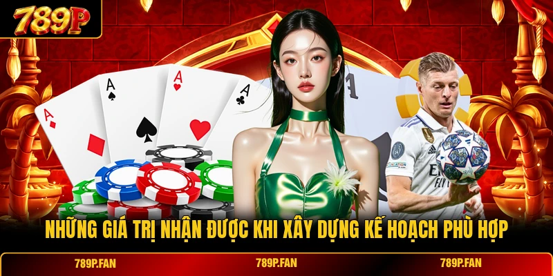 Những giá trị nhận được khi xây dựng kế hoạch phù hợp Những giá trị nhận được khi xây dựng kế hoạch phù hợp